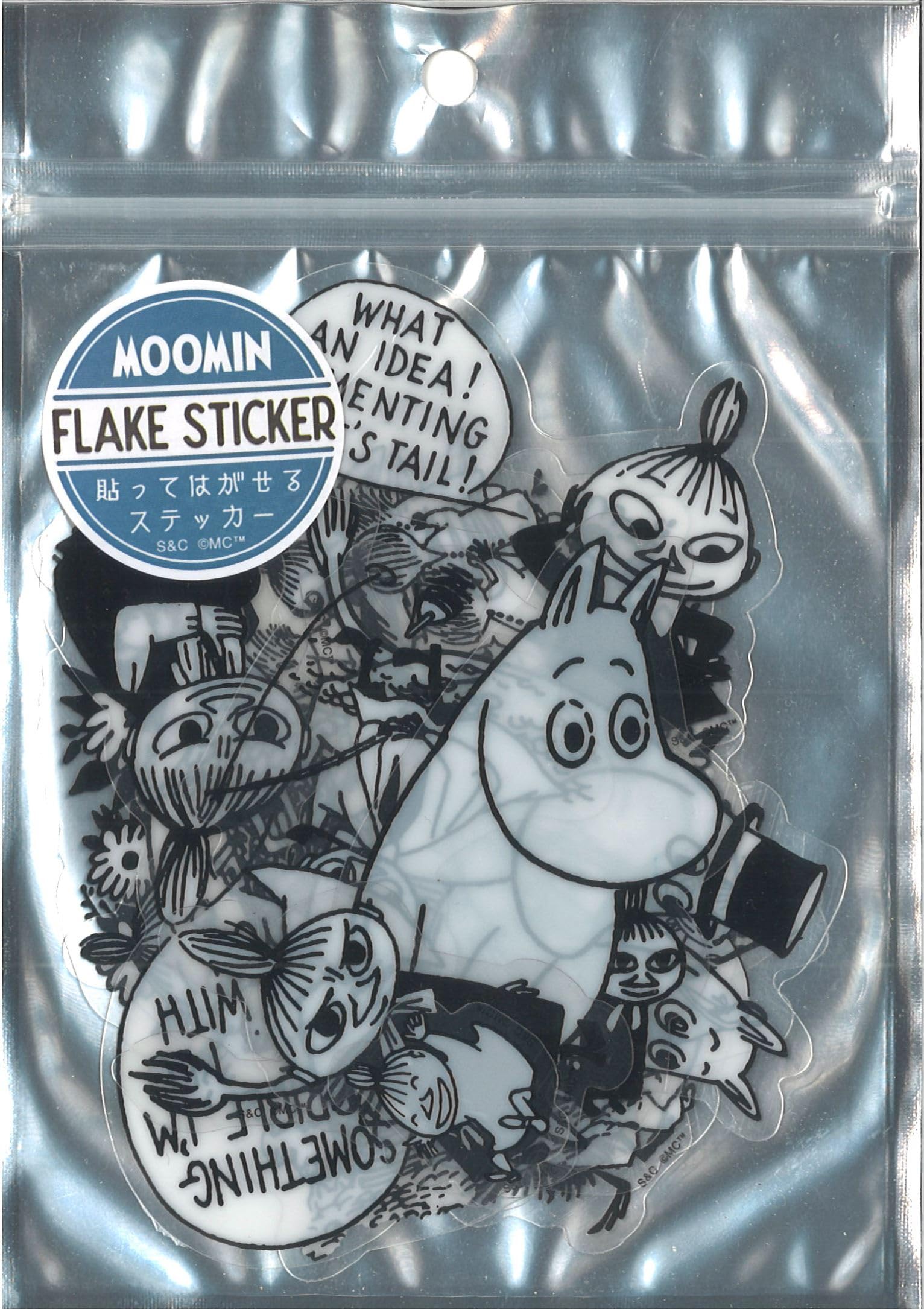 

Корпорация Наклейка Большой Снежинки Муми-тролль Монохромный MON40 S&C