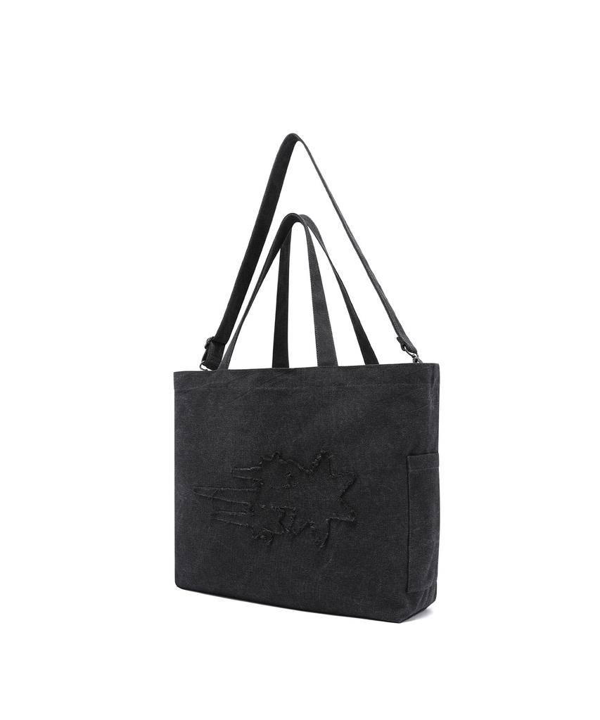 Niceghostclub 3Star Raw Edge 2Way Big Bag_Charcoal(Ng2Gsuab44A)