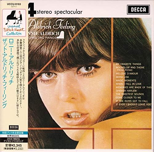 

CD RONNIE ALDRICH - That Aldrich Feeling UCCU9163PROMO Japan ObiJazz Used