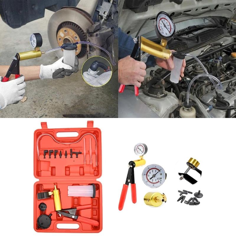 Brake Bleeder Tester Kit Car Motorbike Handhelds Vacuum Pump Bleeding Tool