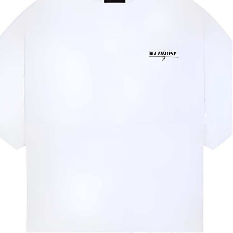 WE11DONE Comfortable Minimalist Logo Letter Round Neck Short Sleeve T-Shirt Unisex Tops WD-TT1-26-920-U-WH