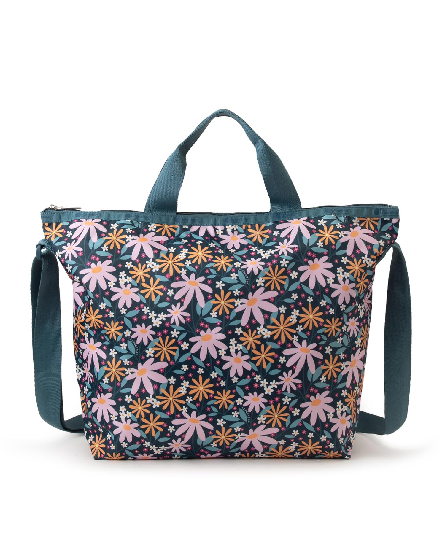 DELUXE EASY CARRY Сумка-тоут с ромашками/4360/Ретро