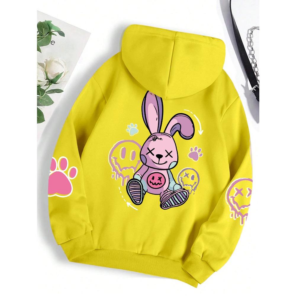 Hip Hop Street Casual Printed Female Hoodies Fashion Hoodie Oversize Loose New Sweatshirts Autumn Warm Clothing