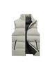 Men's Windproof Stand Collar Cotton Vest - Warm, Velvet-Lined, Casual Hong Kong Style for Autumn/Winter