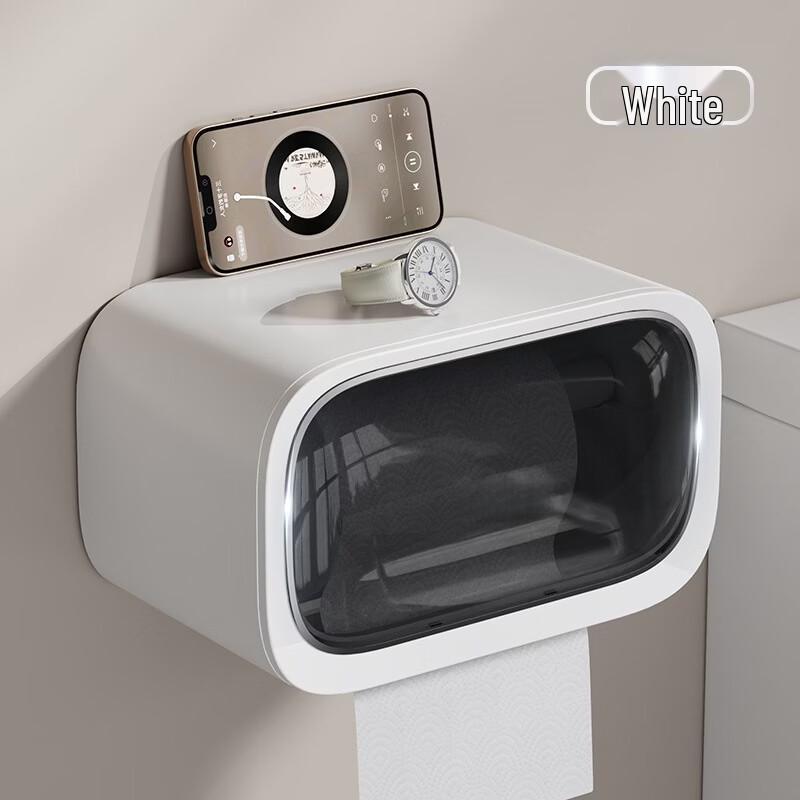 SPACEXPERT Wall-Mounted Tissue Box & Toilet Roll Holder