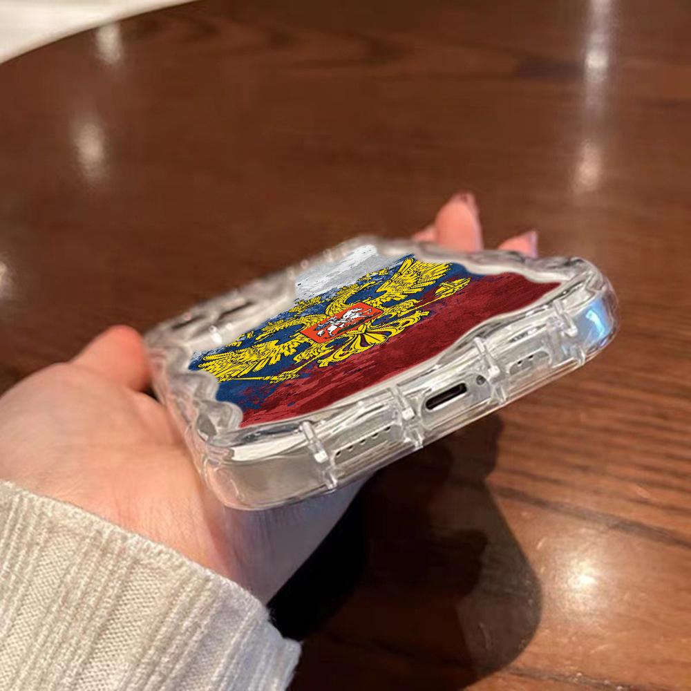 LZ15 Emblem of Russia design Clear Soft Wave Phone Cases for Xiaomi 11 Lite Redmi Note13 12 8 Pro 9 12C A3 Infinix Smart 8 Tecno Protection Back Cover