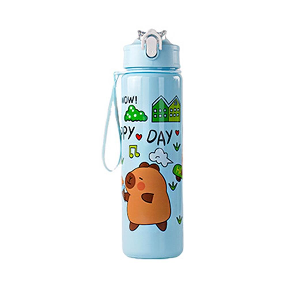 750ml Cartoon Plastic Cup Cute Capybara Drinking Bottle Drinkware Capybara Water Bottles  Summer
