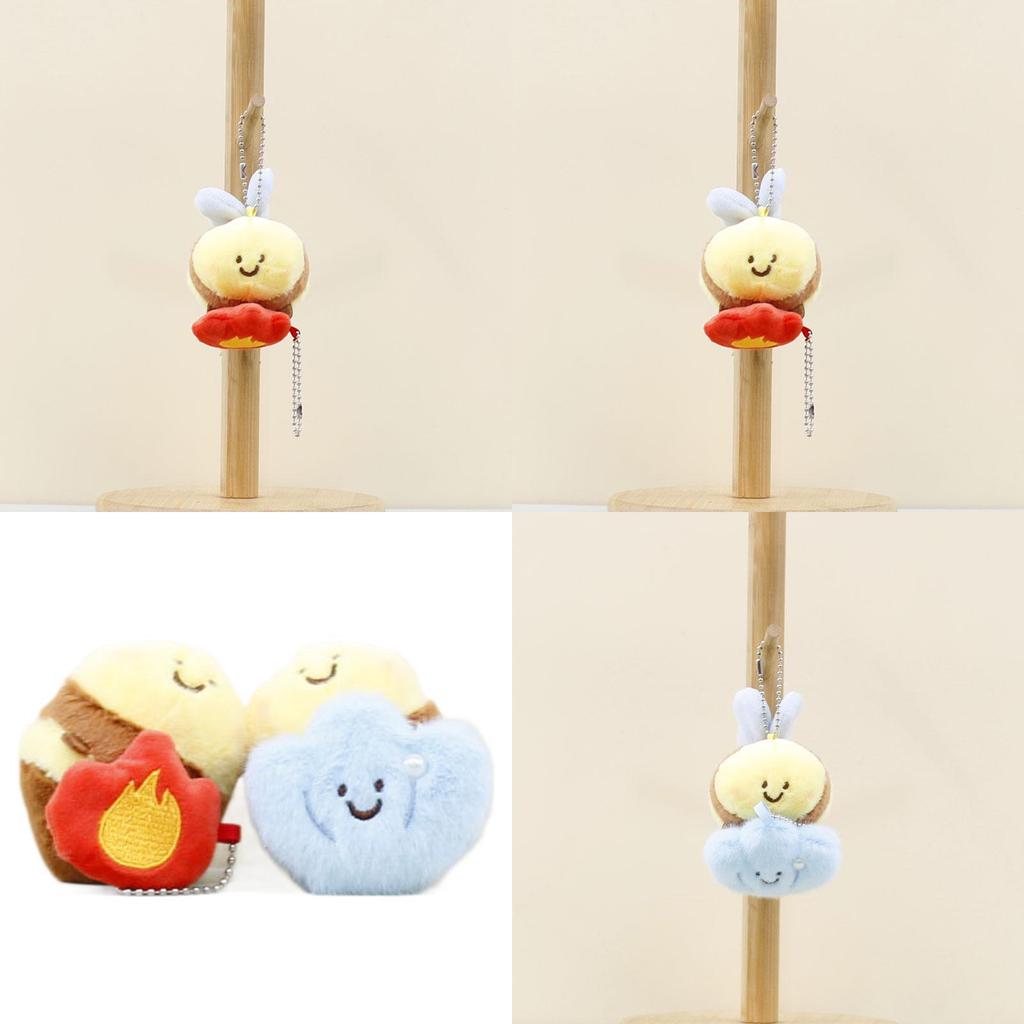 Adorable Cute Bee Plush Toy Magnet Keychain Bag Charm For Kids And Adults
