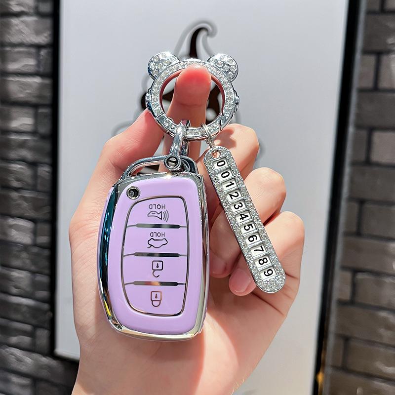 Car Remote Key Case Cover Protect Shell Fob For Hyundai Creta Ix35 Ix45 I10 I30 I40 Tucson Santa Fe Rena Sonata Elantra Azera