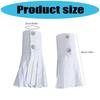 Elegant Flared Pleated Decorative Sleeves Cotton Arm Covers Wrist Cuffs Sleeves For Office Women Daily Wear All Matching