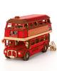 ROBOTIME 3D Wooden London Sightseeing Bus Car Mechanical Craft DIY Educational Wooden Model for Kids and Christmas Gift Puzzle, Kit, Model, Kit,