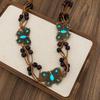 Bohemian Ethnic Style Wooden Beads Irregular Square Wooden Beads Waist Chain Fashion Belt Fashion Design Jewelry Women
