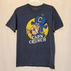 T-shirt unisexe original à manches courtes pour adulte taille M avec graphique rétro bleu Captain Crunch