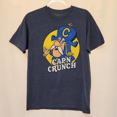 Captain Crunch Retro Blau Grafik Kurzarm Erwachsenen Medium Neuheit Unisex T-Shirt