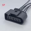 2/3/4/5/6/8/10 Pin 3.5mm Auto Ignition Coil Waterproof Connector Horn Sensor Plug With Cable 1J0973722 For VW Plug Connectors 4