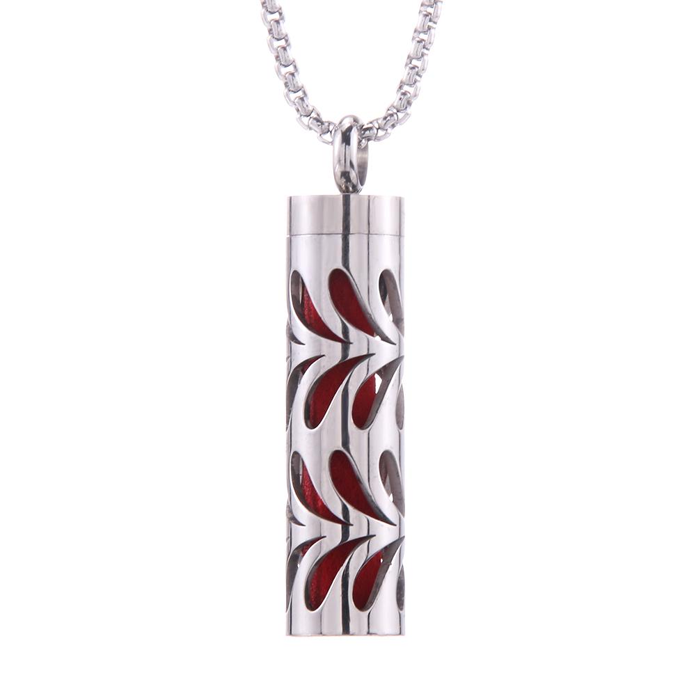 New Aromatherapy Jewelry Necklaces Essential Oil Diffuser Necklace Stainless Steel Open Locket Aroma Scent Perfume Necklace