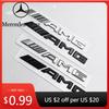 Adesivo per Auto 3D ABS Nero Logo Emblema Lettere AMG Badge per Bagagliaio Auto Per Mercedes Benz W204 W205 W176 W177 W212 W213 Adesivo AMG Acc