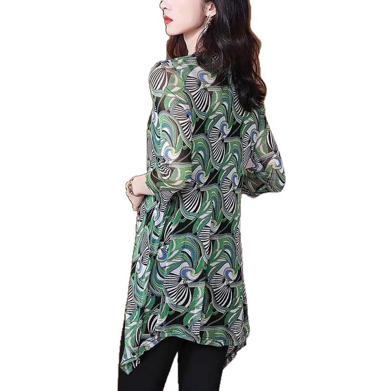 2025 Women's Mid-Length Mesh Sun Protection Shawl - Summer Fashion Lightweight Jacket and Airy Outerwear