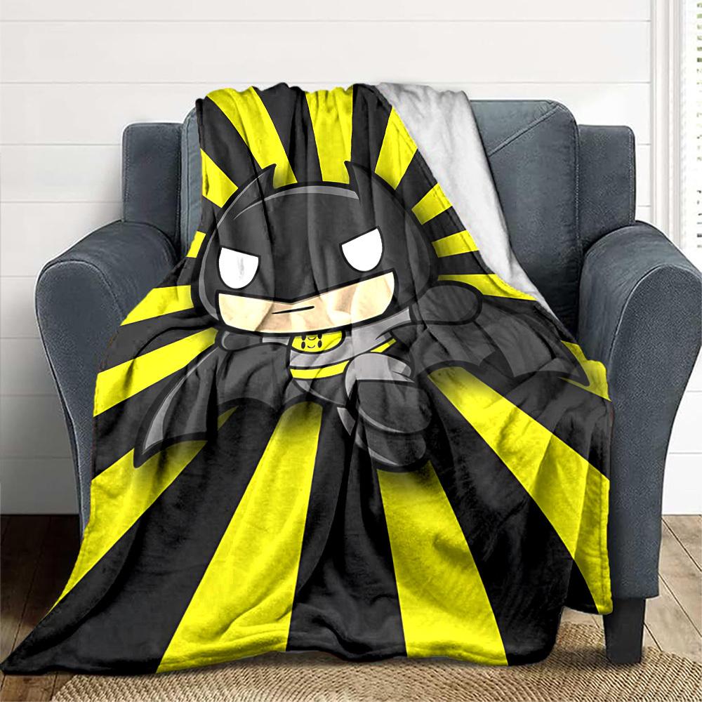 1pc Batman, Superhero Flannel Throw Blanket Soft, Warm & Cozy for Couch, Bed, Office, and Travel Versatile All Season Gift, Christmas present