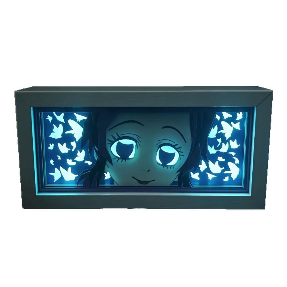Demon Slayer 3D Light Box Led Anime Peripherals Amado Tanjirou Cartoon Multiple Colors Bedroom Table Decoration Birthday Gift