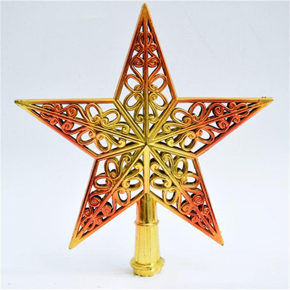 Xmas Tree Ornaments Christmas Tree Top Star Christmas Tree Topper Five-pointed Star Xmas Tree Top