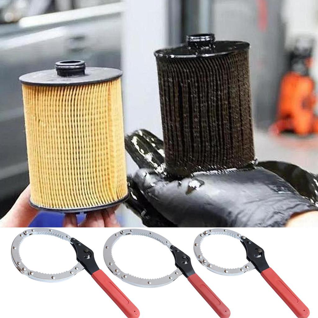 Chain Oil Filter Wrench Heavy Duty Alloy Steel Car Repair Tool Automotive Chain Pipe Wrench For Mechanics Plumbers Home
