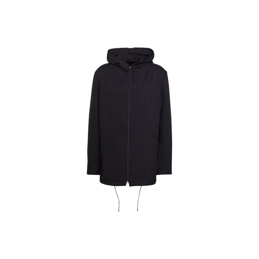 Y-3 SS22 Solid Color Oversized Hooded Jacket Men Jackets Black HG8602