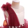 Children's Satin Mesh Tutu Skirt Princess Dress - Formal Wedding Flower Girl Attire