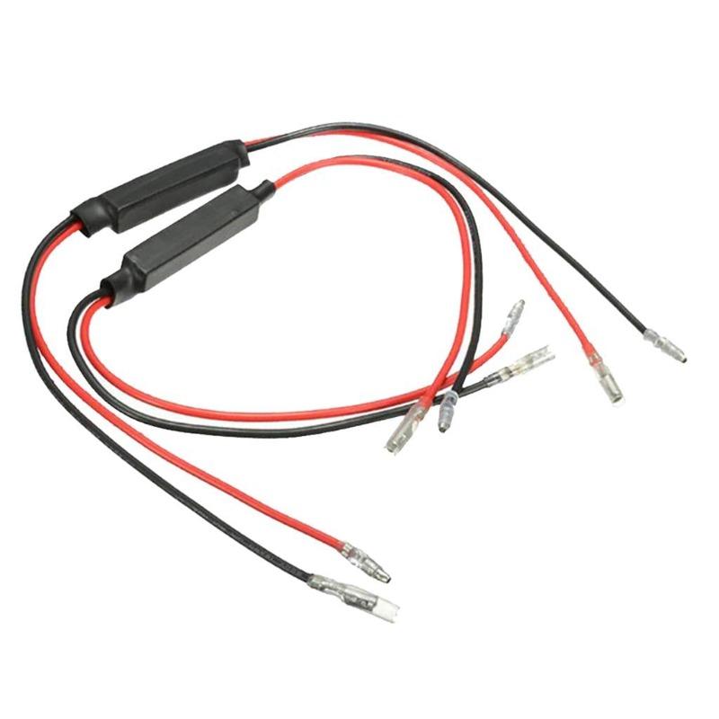 2/4pcs Motorcycle LED Turn Signal Decoder, Signal Light Anti Flash Elimination Fault Resistor Decoder 10W10 Ohms 2025 New