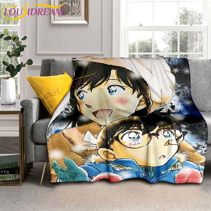 Detektiv a Zloděj Conan Deka Klasické Anime Flanelové Deka Pohovka Přehoz Deka Děti Dospělí Dárek Cestovní Kempingové Deka
