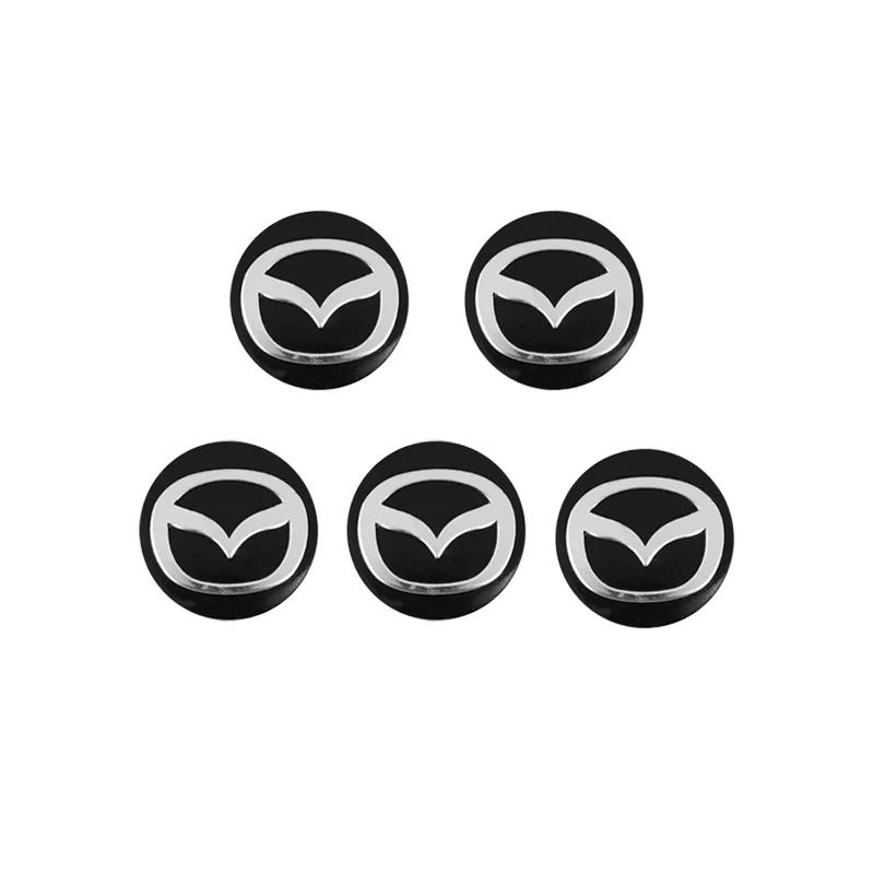 

2025 Hot 14mm Car Remote Key Fob Emblem Badge Radio button Sticker For Mazda CX30 CX7 6 5 CX5 Demio CX9 CX3 3 MX5 Axela MX3 2 MP