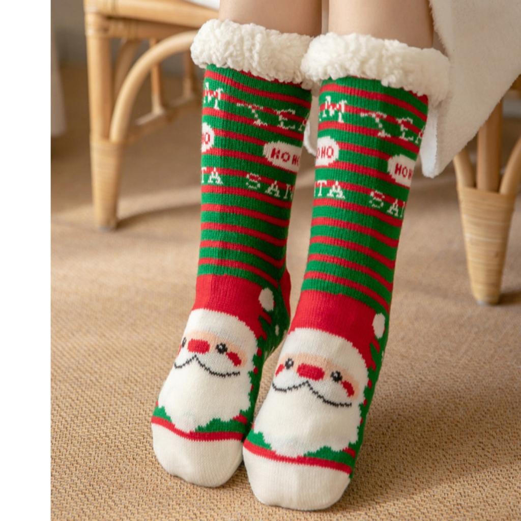 Christmas Socks, Floor Socks, Winter Socks, Snow Socks, Plush Socks, Coral Socks, Home Socks, Sleep Socks