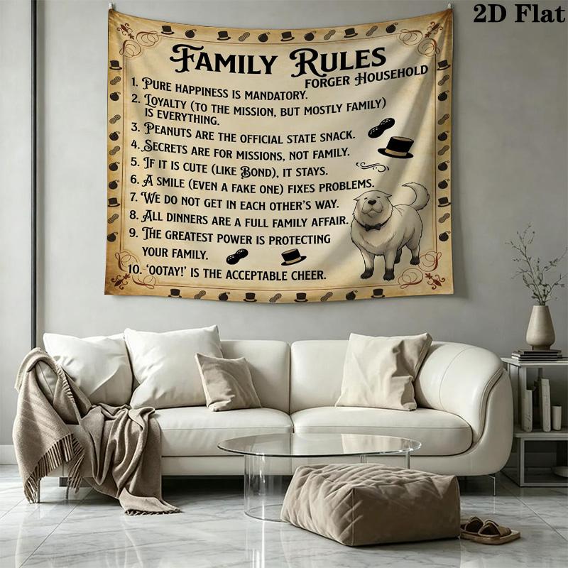 Spy Family Wall Tapestry Aesthetic Wall Hanging Printed Fabric Blanket Decorative Tapestries For Bedroom Living Room Home Decor
