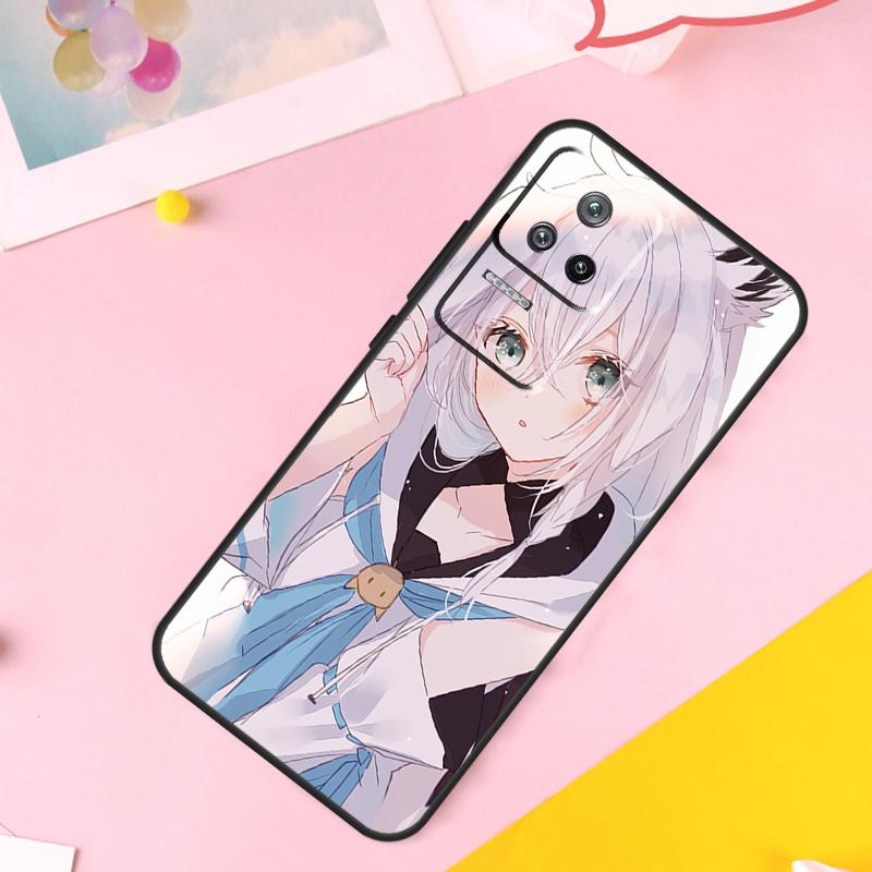Shirakami Fubuki Hololive For Xiaomi 15 14 Ultra 14T 13T 15T 17 Pro Max Case For POCO F8 Ultra F7 F5 F6 X3 X5 X6 X7 Pro