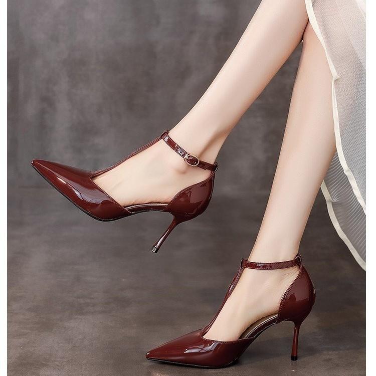 fashion Spring Autumn Brand Women Pumps Shoes Fashion Pointed Toe Ladies Elegant Hollow Out Sandals