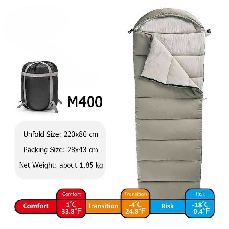 Outdoor Travel Dirty Double Sleeping Bag Camping Machine Washable Single Pair Portable Thickened  Lightweight Envelope with Hat Camping Sleeping Bag