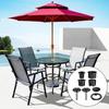 1 Set Sun Umbrella Base Bracket Accessories Plastic Pipe Sleeve Fixing Screws Patio Parasol Umbrella Base Stand