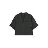 Set  Pocket Crop Split Shirt As2wb463