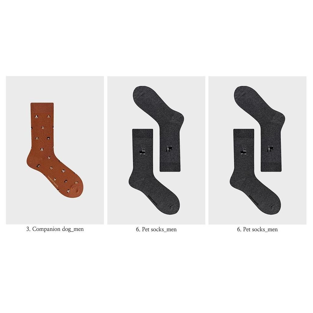 [BonjourMarch] 26SS Men’s Pattern Socks - 3 Pair Set (Gift Packaging Included)