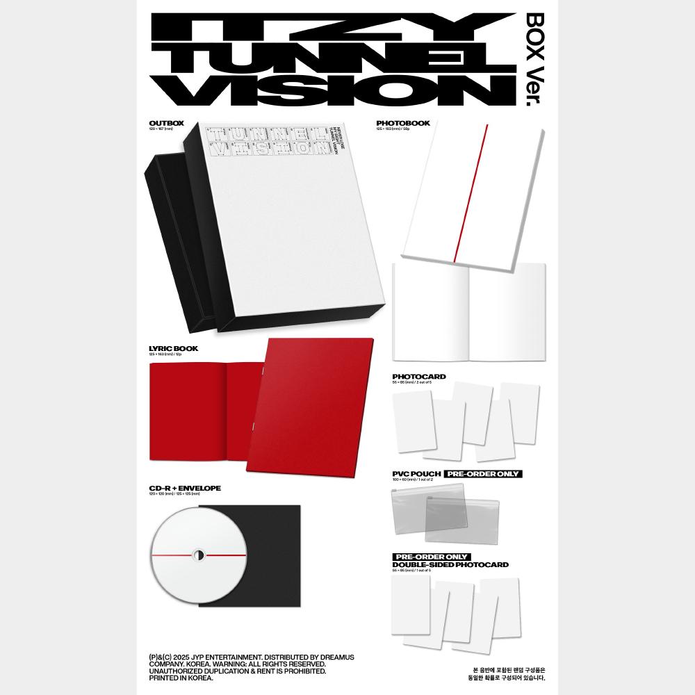 Pre-order itzy TUNNEL VISION Album Box ver. & SHOP POB