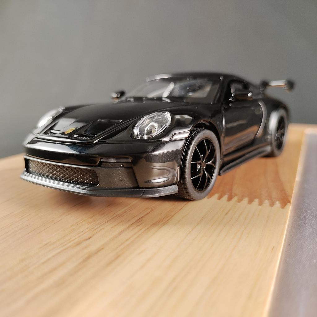 1/32 Porsche 911 GT3 RS Alloy Diecast Racing Car Model Collection of Hobby Decorative Fine Ornaments Sound Light Toy Gift for Friends