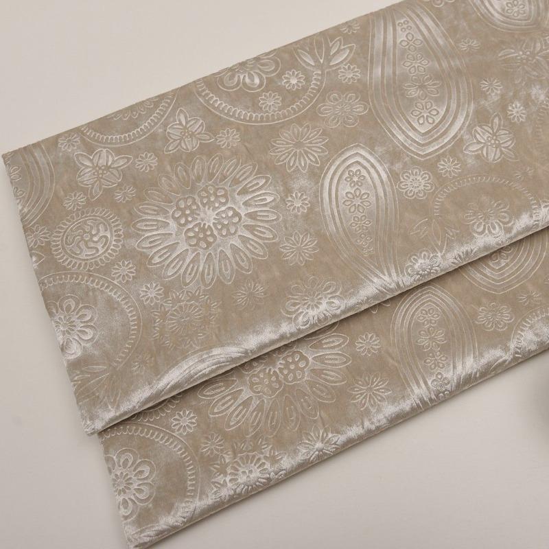 High Quality 3D Embossed Velvet Upholstery Fabric Solid Color for DIY Sewing Sofa Cover Throw Pillow Home Decoration Accessories