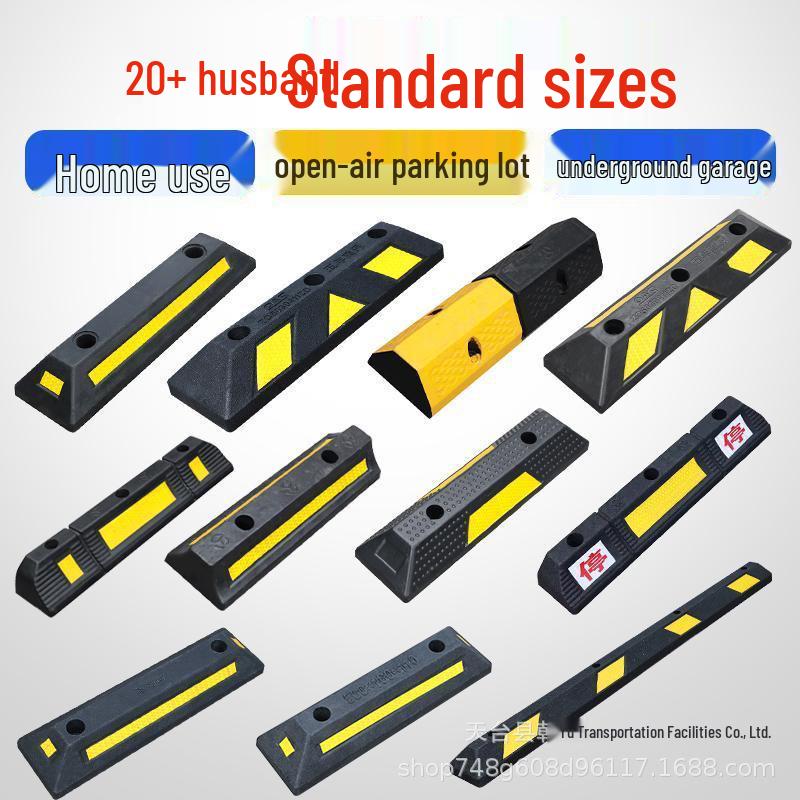 Rubber and Plastic Wheel Stopper for Parking Spaces