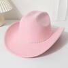 Strass Kleines Herz Damen Western Cowboy Zylinder Herren und Damen Party Freizeit Zylinder Filzhut