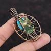 Spiny Oyster Copper Turquoise Pendant Copper Wire Wrapped Pendant Tree Of Life Pendant Handmade Jewelry Gemstone Pendant Copper Wire Jewelry