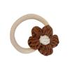 Damen Herbst Winter Häkelblume Haargummi & Stirnband - Süßes Plüsch Haaraccessoire