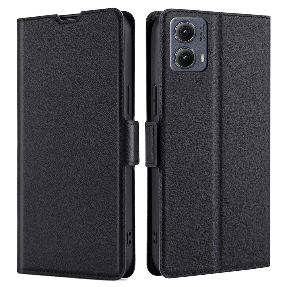 For Motorola Edge (2024) 5G Case Card Holder PU Leather Phone Cover