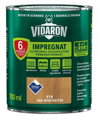 Vidaron Schützend-Dekoratives Beschichtungs-Imprägnieröl Winchester-Eiche V18 0,7L