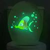 Glow-In-The-Dark Fish Toilet Stickers Luminous Wall Windows Car Stickers Self-Adhesive Removable PVC Decals Home Decor