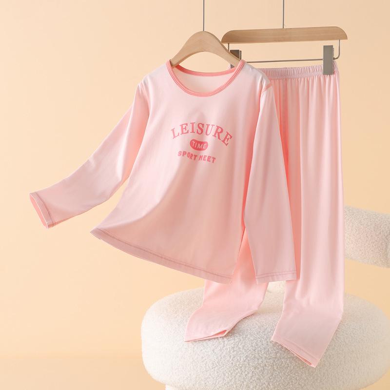 Kids' Underwear & Pajama Set for Boys and Girls - Warm Autumn School Uniform Innerwear for Primary & Middle School Students